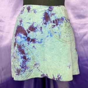 ☯︎ Y2K SPIRITUAL VIBES MINI SKIRT ☯︎ S-M | 100% LEATHER
